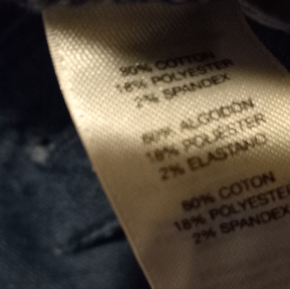 Chico's Platinum Women’s Blue Denim 2=L/12 Novelty Trendsetting Jeans Flashy - Picture 12 of 12